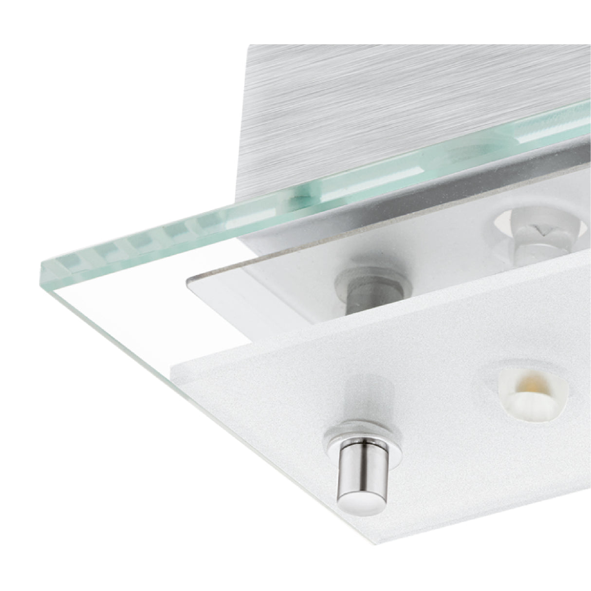 Lámpara Contemporáneo Gris Acero 12x12x7cm Ambiente LED 1 Luz - Iluminacion | Bylmo