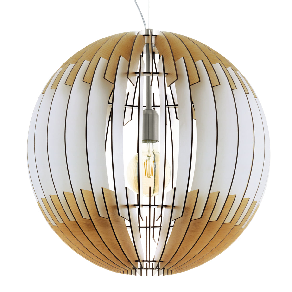 Lámpara Colgante Rústico Madera 70x70x200cm Ajustable Ambiente LED - Iluminacion | Bylmo