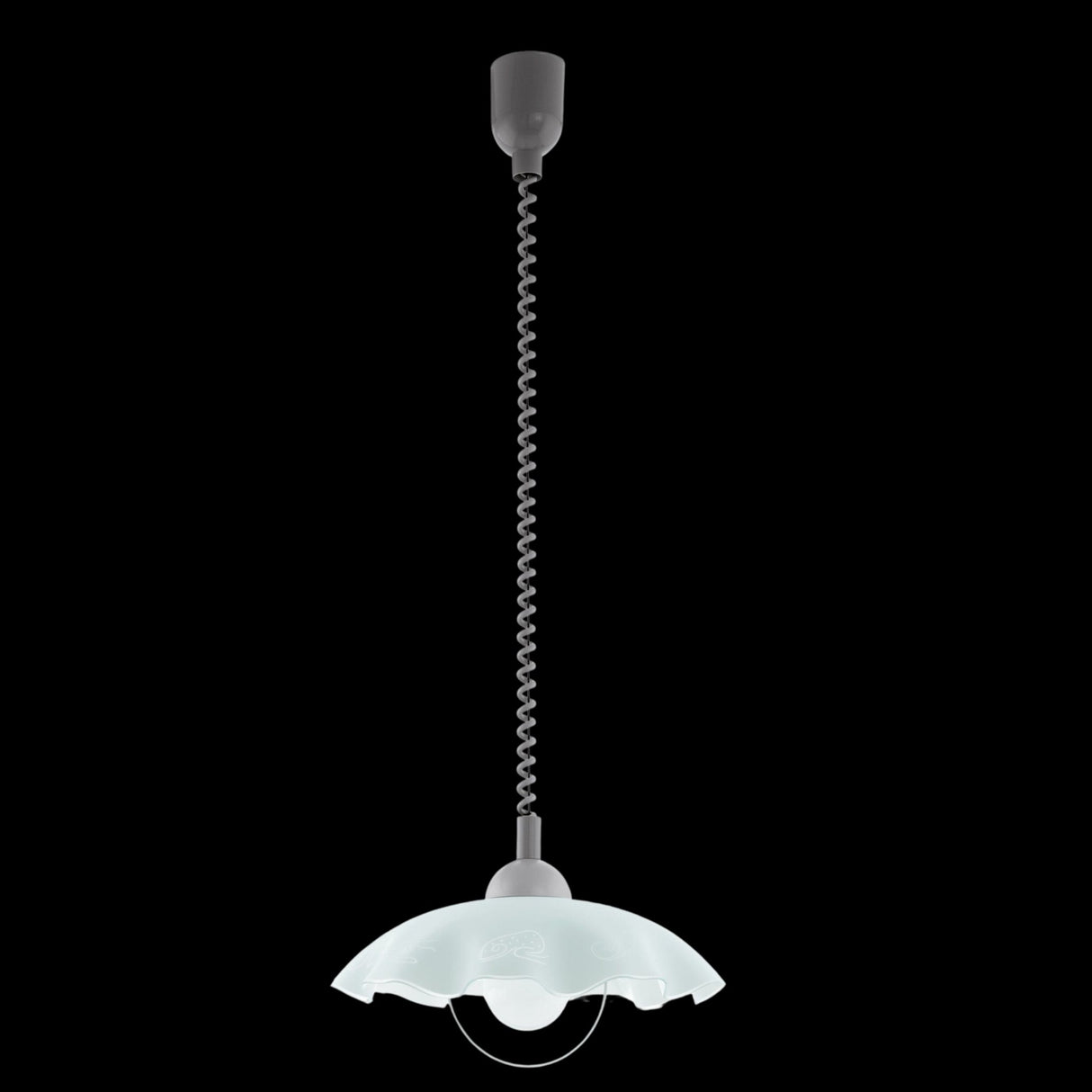 Lámpara Colgante Contemporáneo 41x41x110cm Gris Vidrio Ajustable - Iluminacion | Bylmo