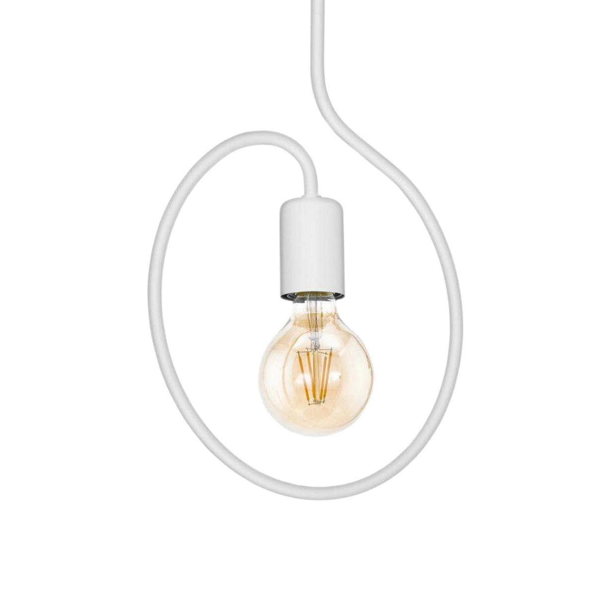 Lámpara Colgante Rústico Blanco 1 Luz Ajustable Techo 110V LED - Iluminacion | Bylmo