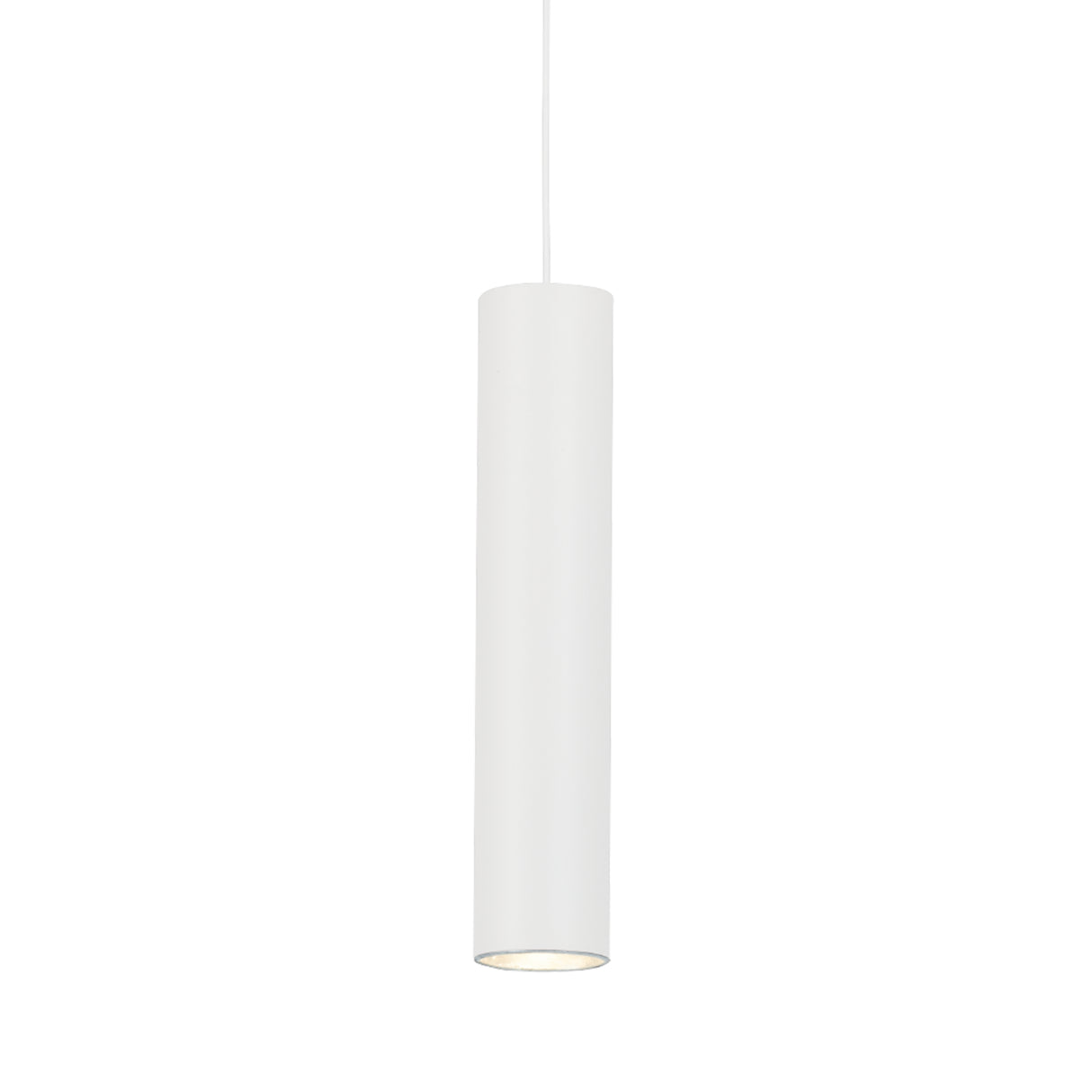 Lámpara Colgante Minimalista Blanco 1 Foco Ajustable LED 9x9x150 cm - Iluminacion | Bylmo