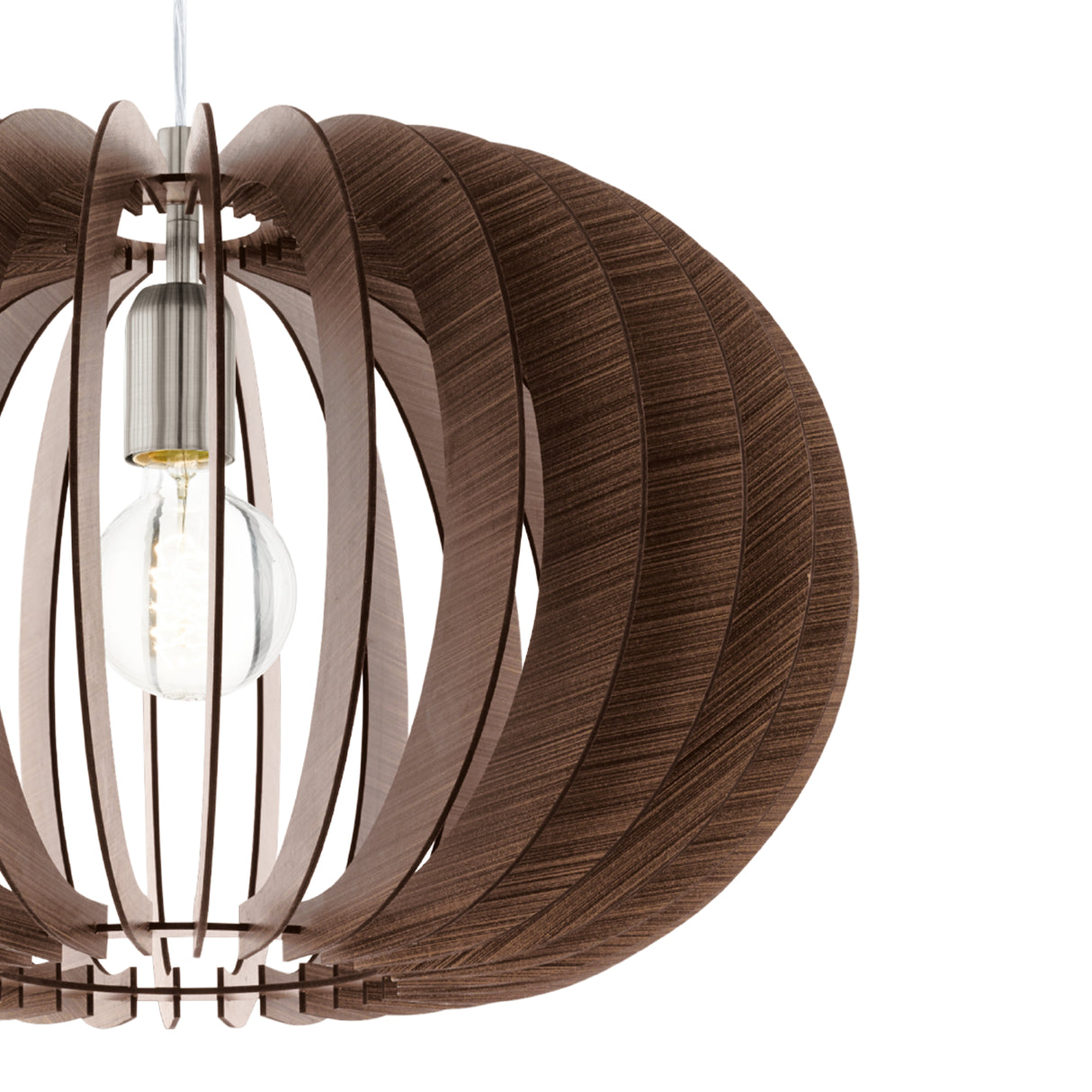 Lámpara Colgante Rústico Madera 1 Luz 50x50x150 cm - Iluminacion | Bylmo