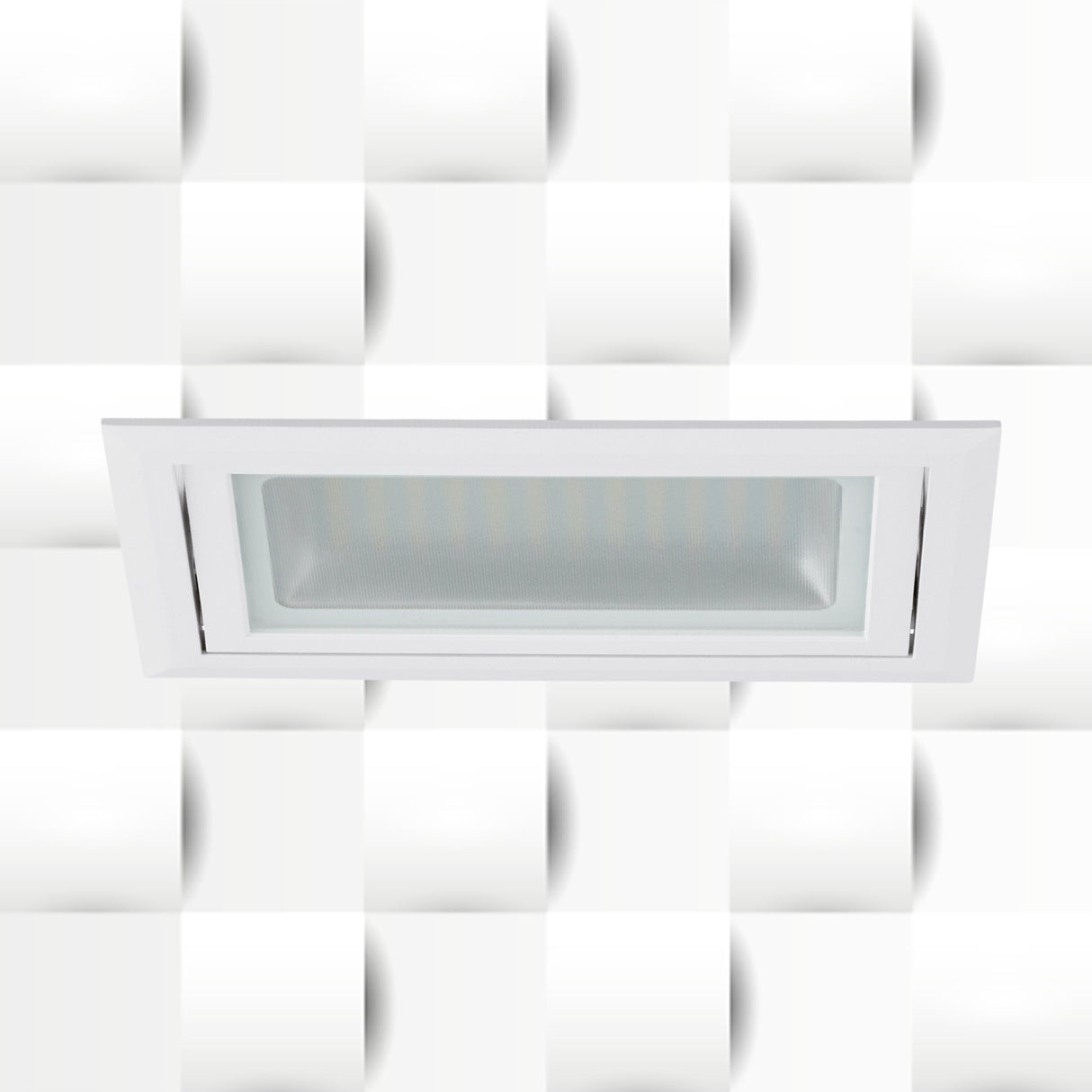 Lámpara Empotrable Contemporáneo 1 Luz 14x19x22 Blanco Aluminio 2600 Lúmenes - Iluminacion | Bylmo