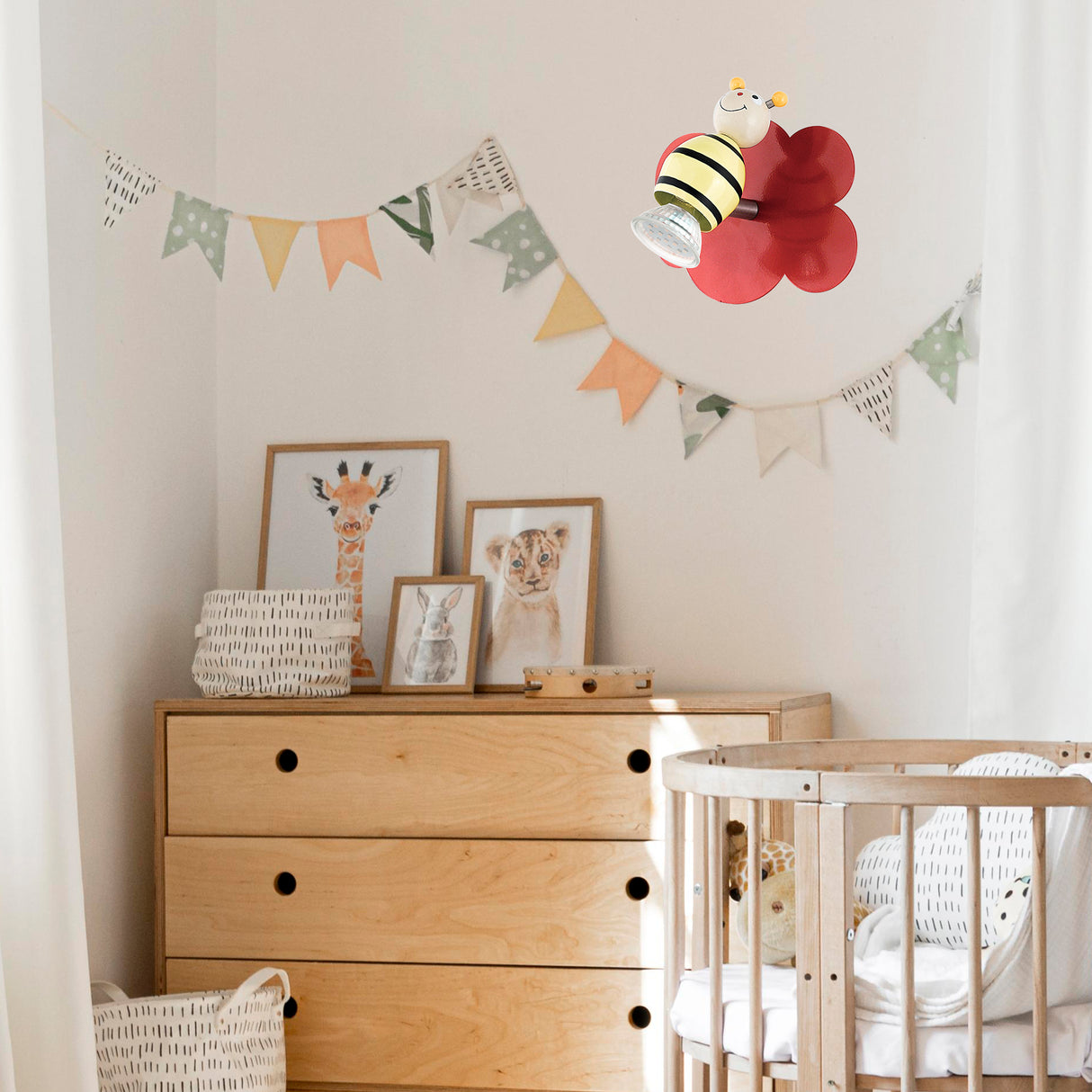 Spot de Iluminación Contemporáneo Rojo 1x14x12cm ACERO Pared - Iluminacion | Bylmo