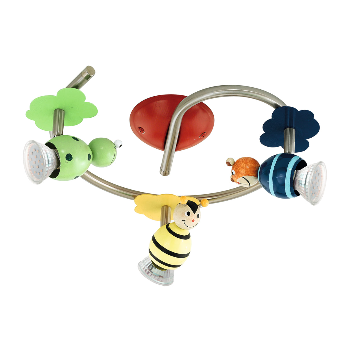 Spot de Iluminación Contemporáneo Verde 3 Luces LED 29x29x25cm - Iluminacion | Bylmo