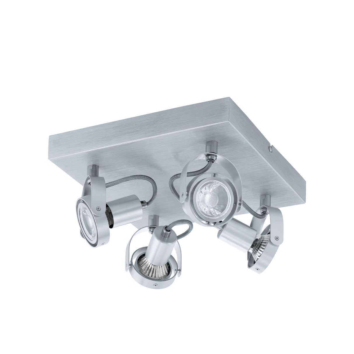 Spot de Iluminación Industrial 27x27x27 cm Gris Ajustable - Iluminacion | Bylmo