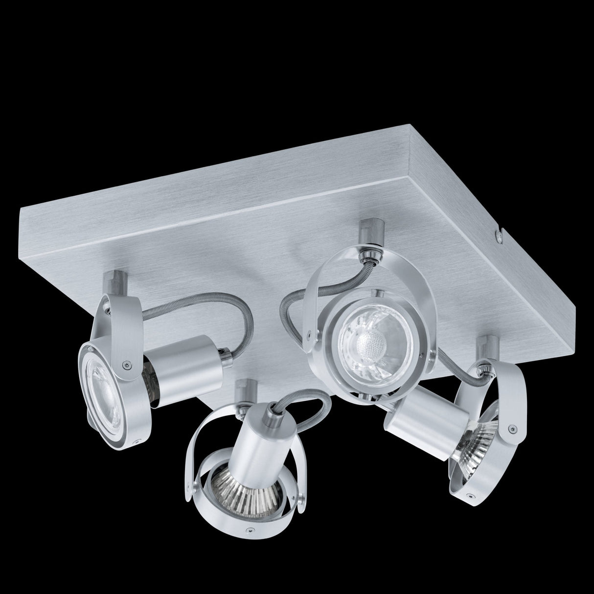 Spot de Iluminación Industrial 27x27x27 cm Gris Ajustable - Iluminacion | Bylmo