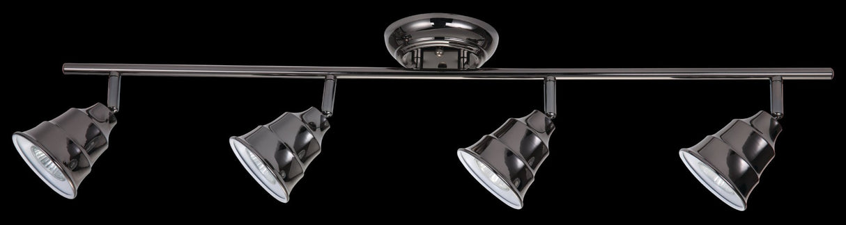 Spot de Iluminación Industrial 9x83x19 Negro Acero Pared LED 35 4 Luces - Iluminacion | Bylmo