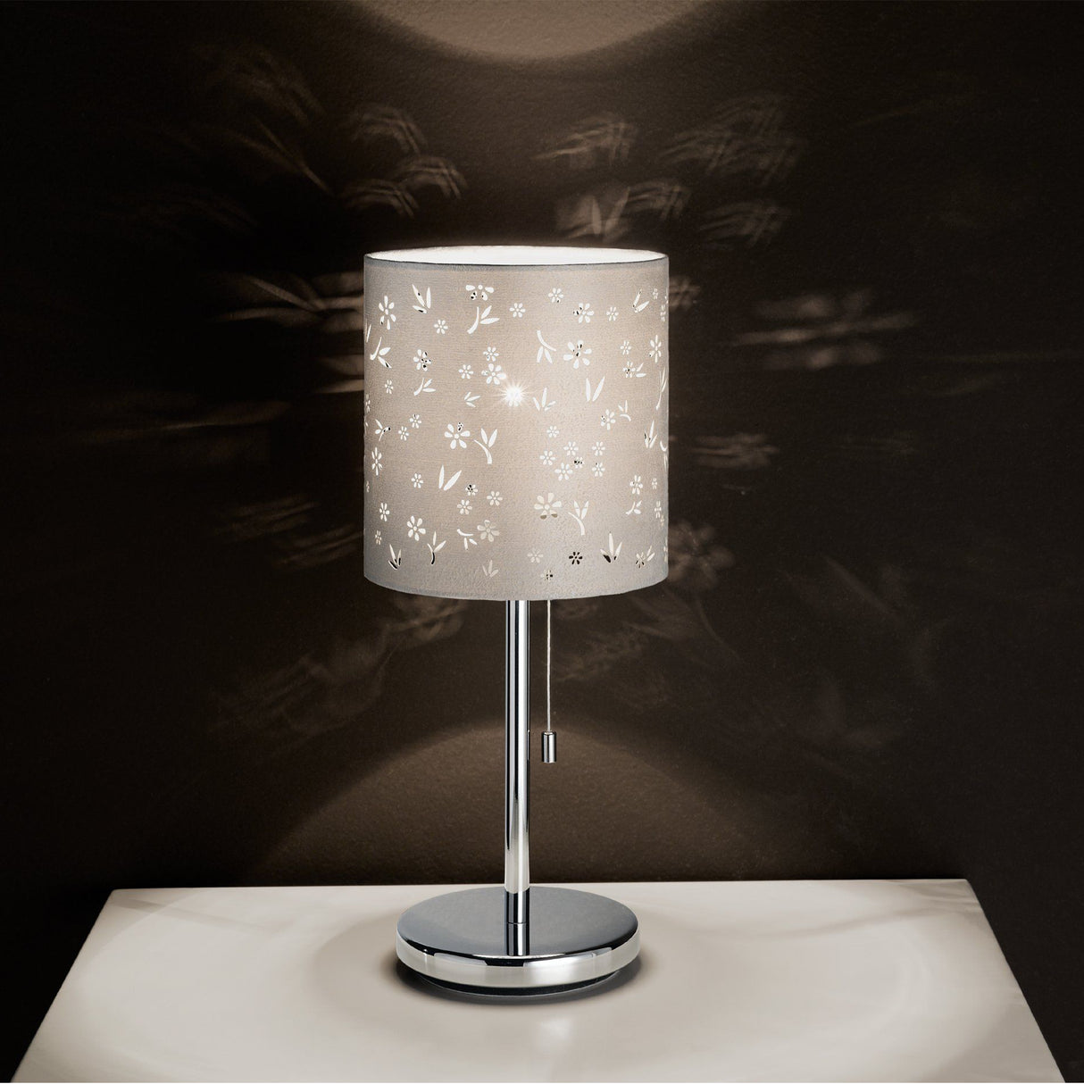 Lámpara de Mesa Contemporáneo Beige 16x16x37cm ACERO 1 Luz IP20 LED - Iluminacion | Bylmo