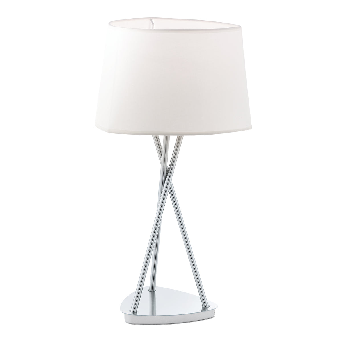 Lámpara de Mesa Clásico Beige 1 Luz 27x27x60cm ACERO - Iluminacion | Bylmo