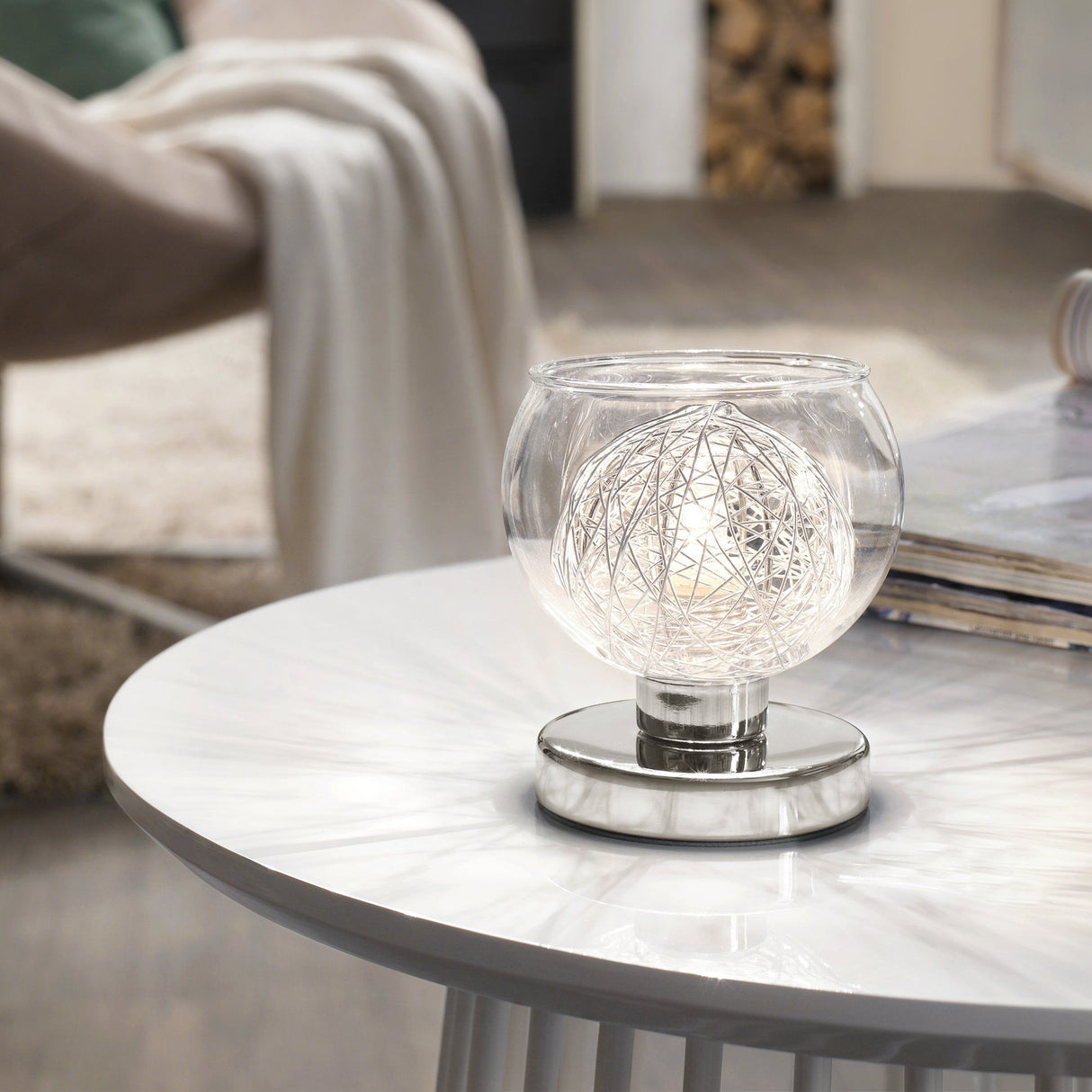 Lámpara de Mesa Contemporáneo Gris 1 Luz LED 450LM 110V IP20 - Iluminacion | Bylmo