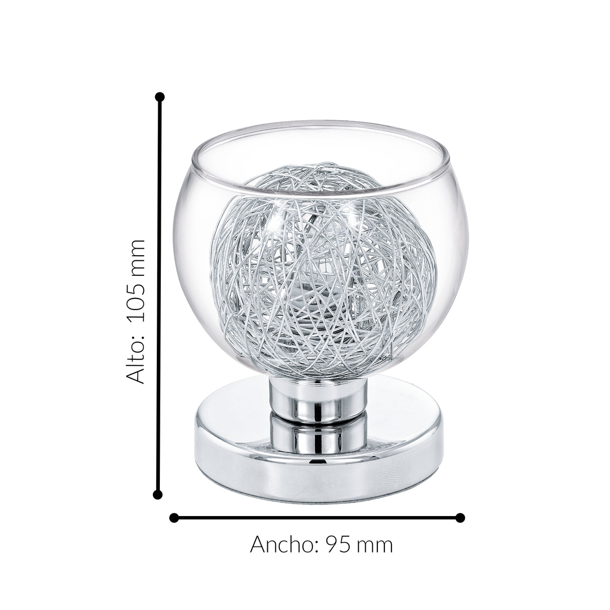 Lámpara de Mesa Contemporáneo Gris 1 Luz LED 450LM 110V IP20 - Iluminacion | Bylmo