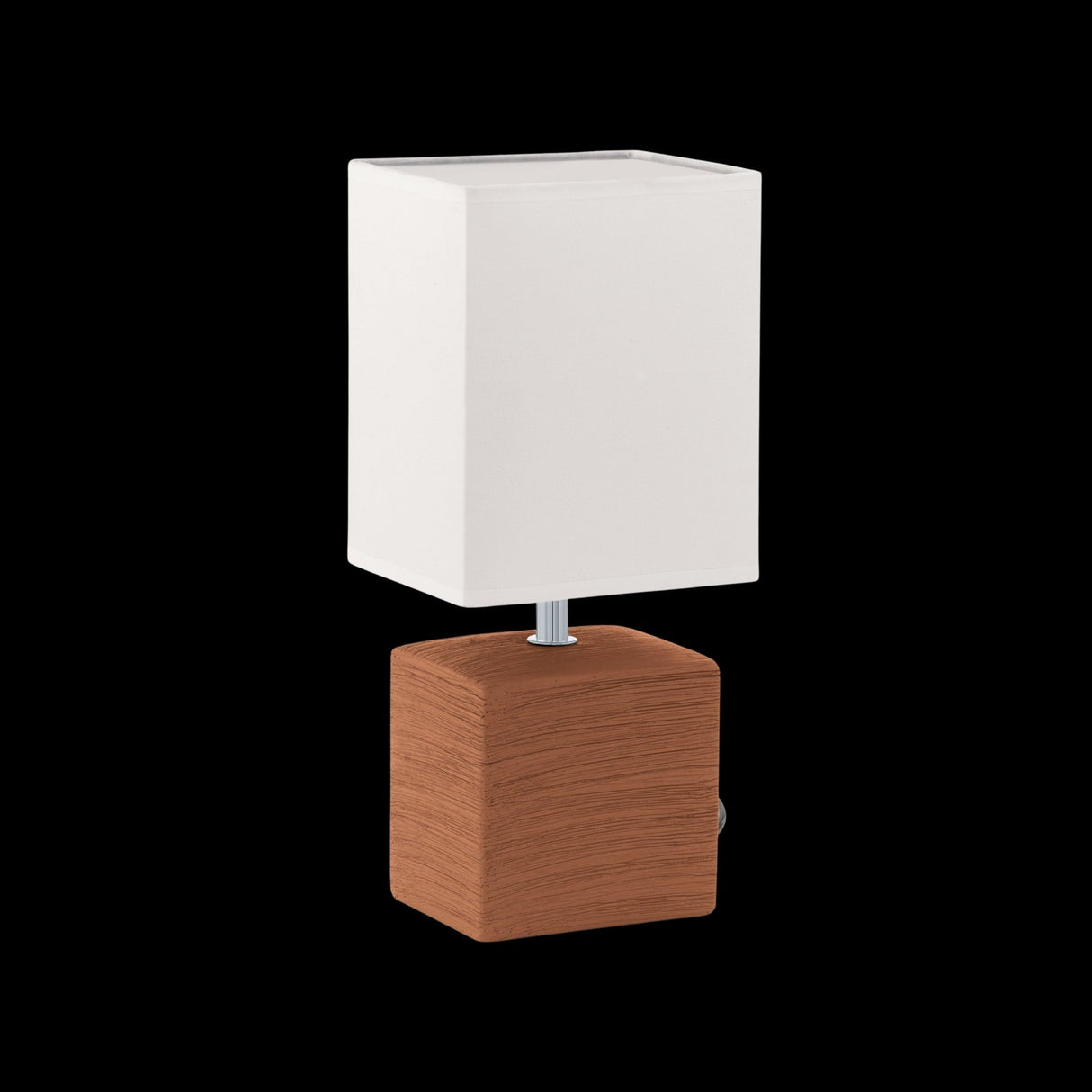 Lámpara de Mesa Rústico 13x13x30cm Café Cerámica1 Luz 450 Lúmenes - Iluminacion | Bylmo