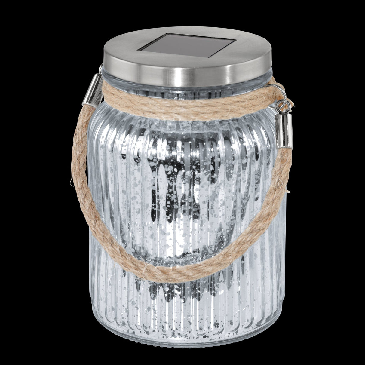 Lámpara Solar Rústico Vidrio Gris 1 Luz 11x11x16cm 0.57kg - Iluminacion | Bylmo