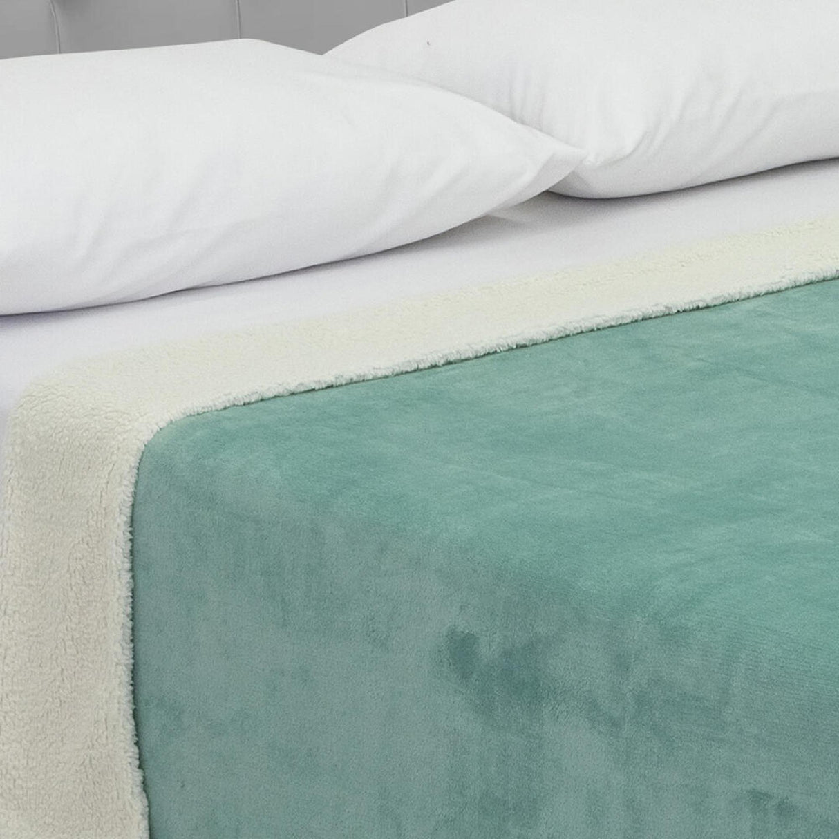 Cobija Ovejera Cibraja Verde 180x190cm Fondo Entero - Cobijas y Mantas | Bylmo