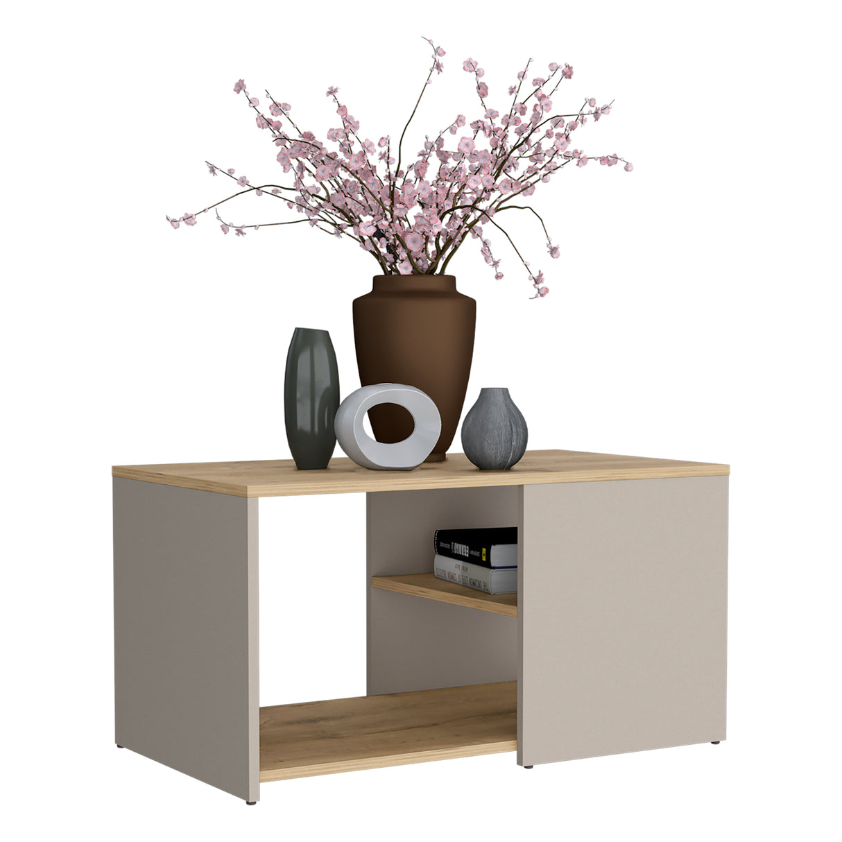 Mesa de Centro Adel Capri y Macadamia 80.1x42.1cm Rectangular - Mesas de Centro | Bylmo