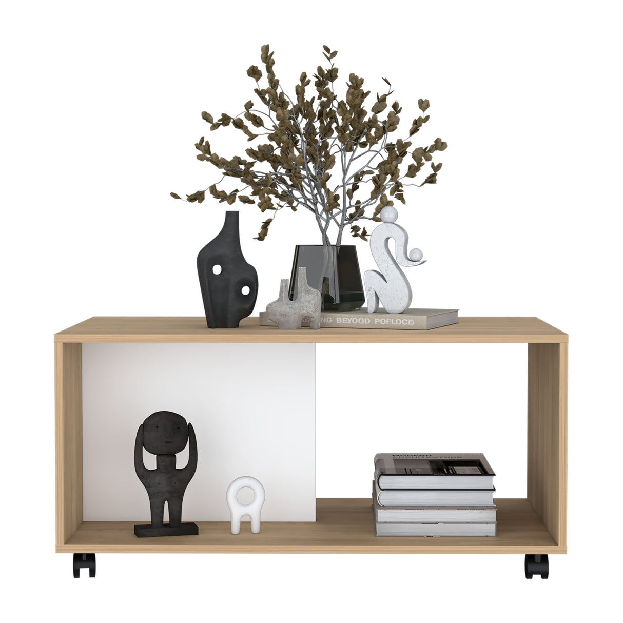 Mesa de Centro Patrick Fresno Europeo 92x45.1cm Rectangular con Patas - Mesas de Centro | Bylmo