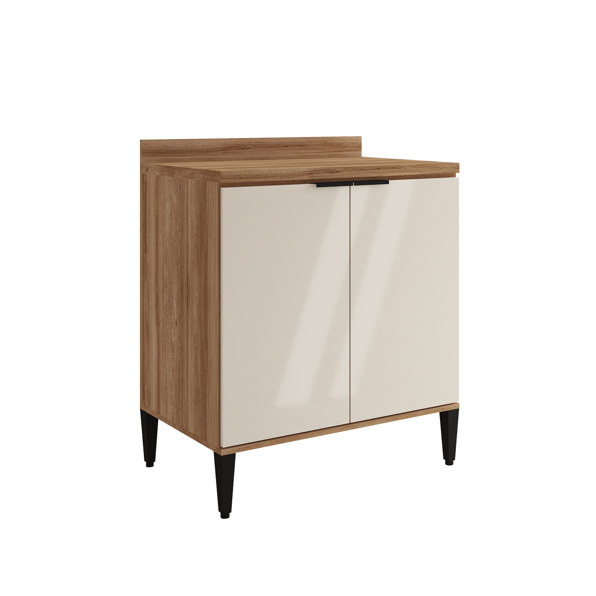 Mueble Inferior de Cocina Freijo Y Beige 80x90cm Con Mesón - Muebles Inferiores | Bylmo