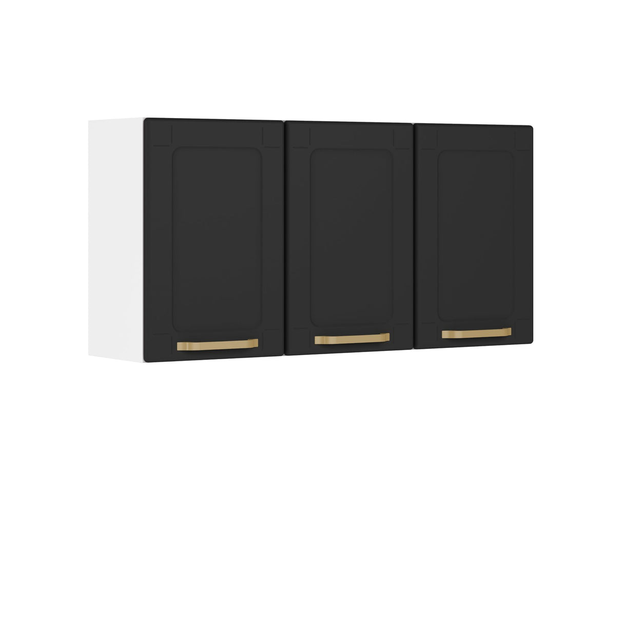 Mueble Superior Negro 105x52cm con Tres Puertas - Muebles Superiores | Bylmo