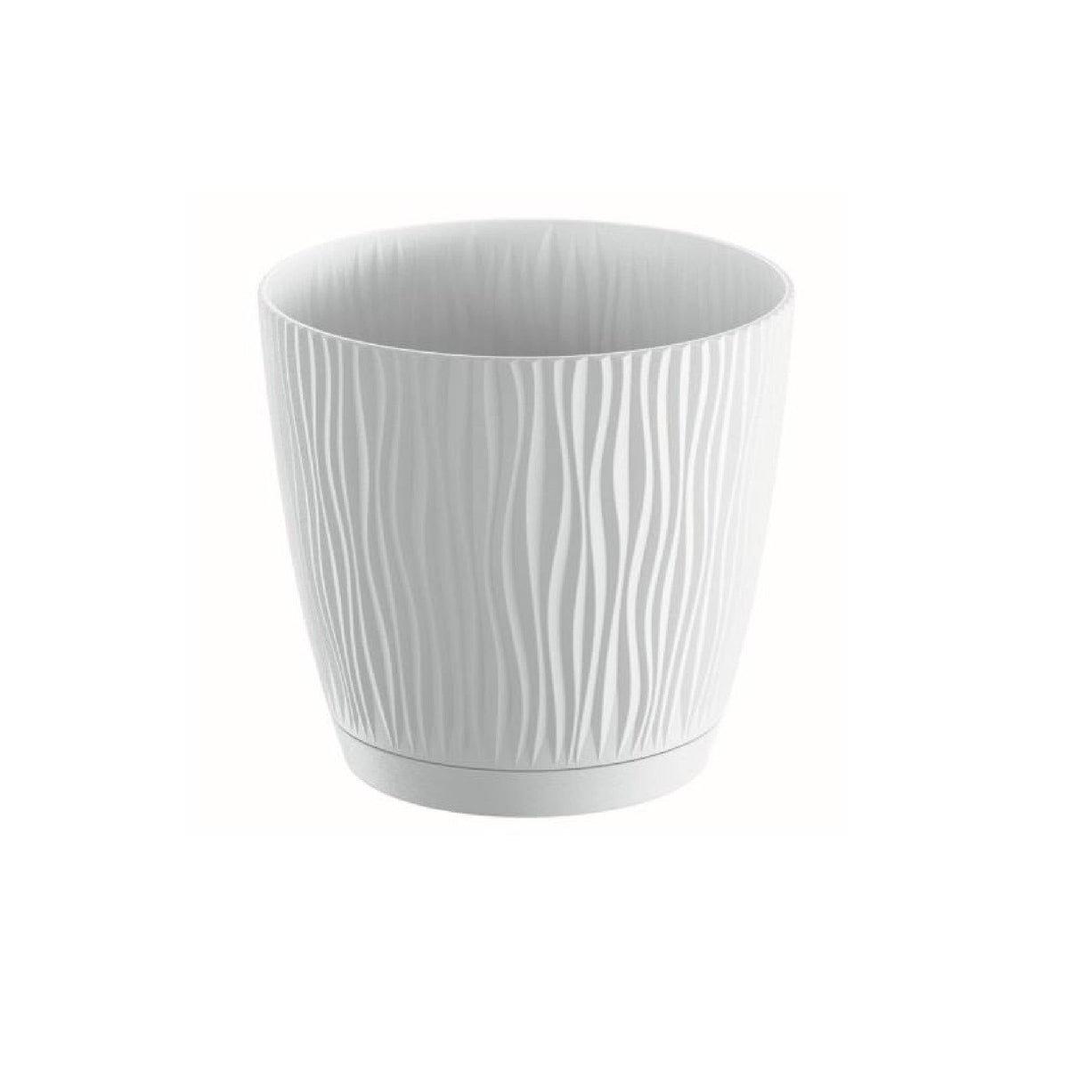 Matera Sandy P Blanco 18.8x17.5cm Cónica De Escritorio - Materas y Macetas | Bylmo