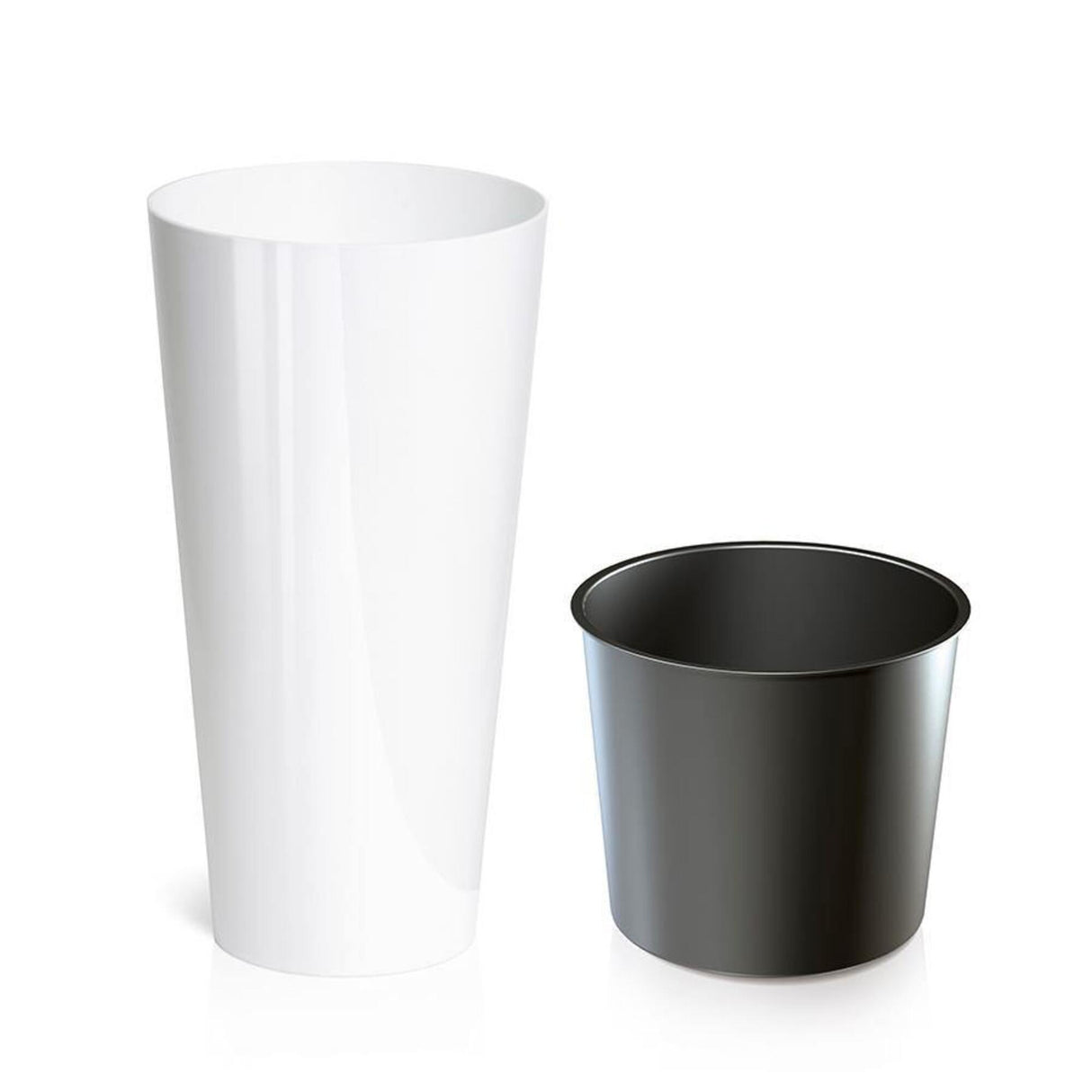 Matera Tubus Blanco 30x57.2cm Cónica Tradicionales De Piso - Materas y Macetas | Bylmo