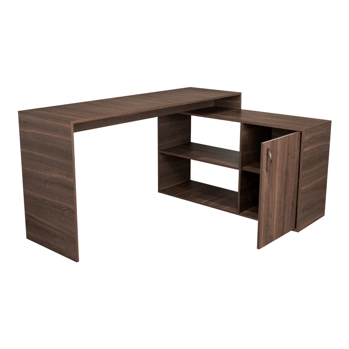 Escritorio en L Axis Milan 151.5x76.5cm con Organizador de Libros y Archivador - Escritorios | Bylmo