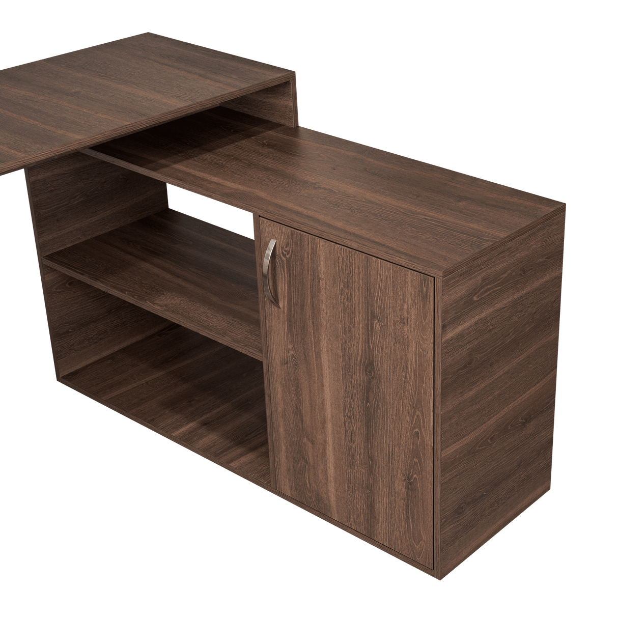 Escritorio en L Axis Milan 151.5x76.5cm con Organizador de Libros y Archivador - Escritorios | Bylmo