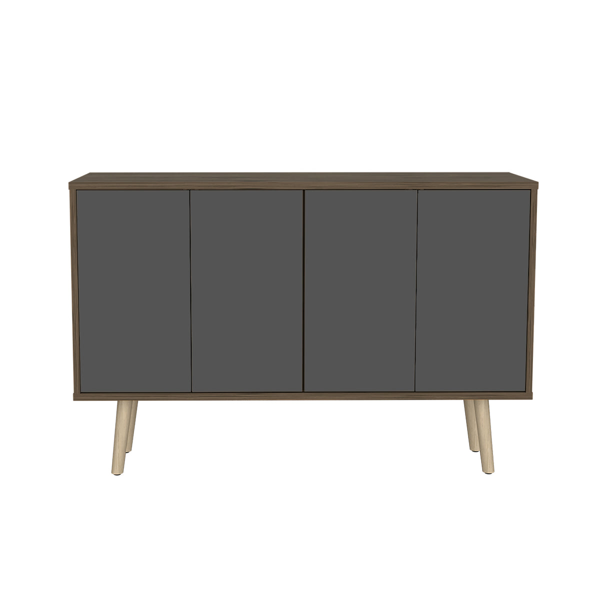 Bifera Oslo Bellota Plomo 117.1x77.6cm con Patas y Cuatro Compartimientos - Bifes y Arrimos | Bylmo