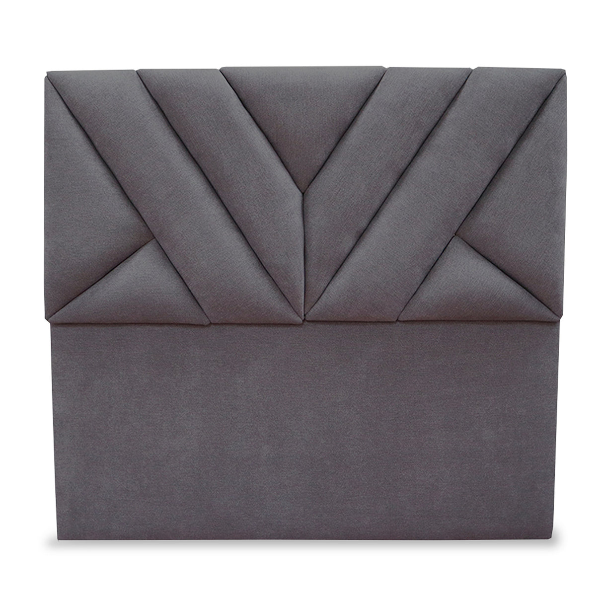 Cabecero Hug Gris Oscuro 120x115cm a la Estructura de la Cama Para Cama Semidoble - Cabeceros | Bylmo