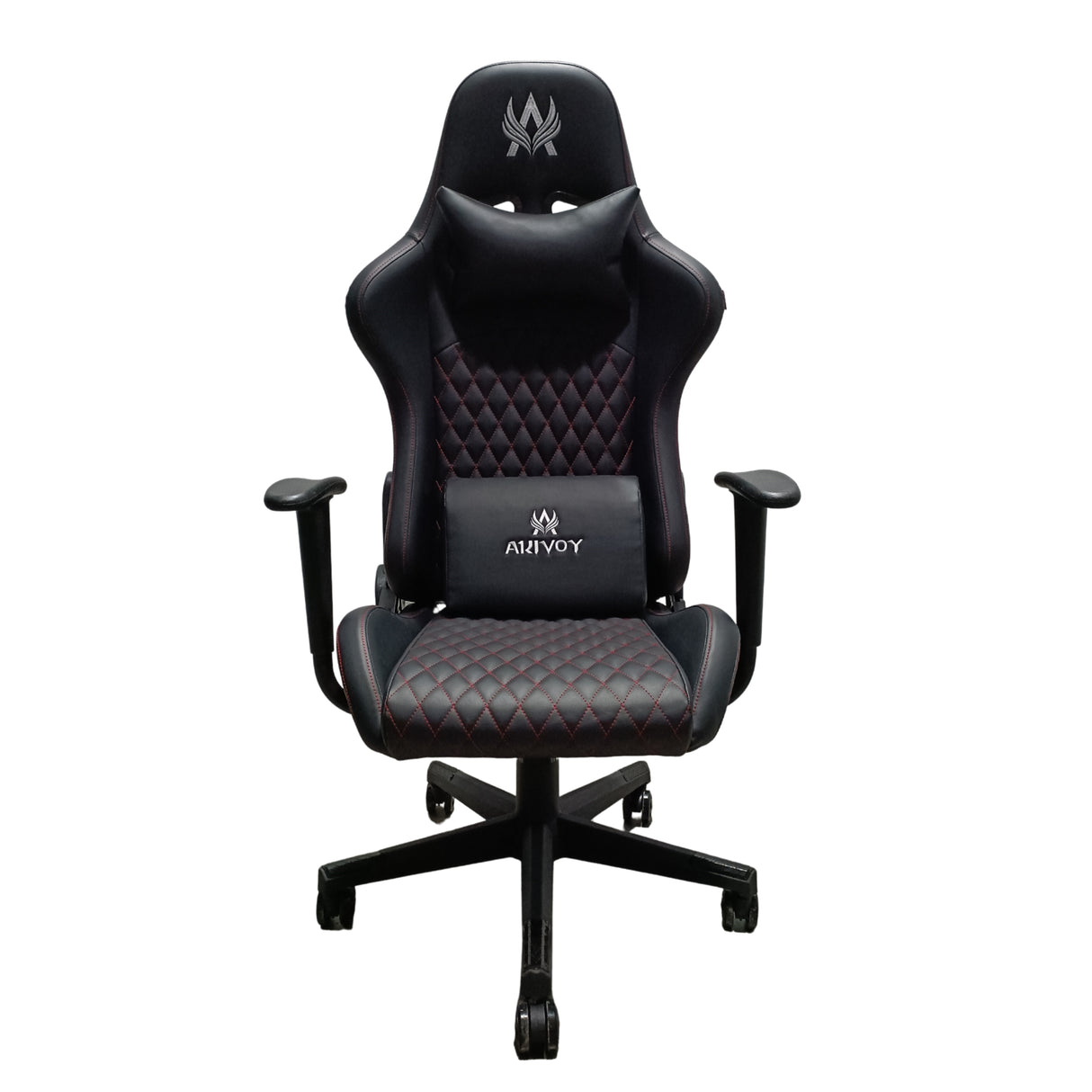 Silla Gamer Maverick 2024 Negra 66x137cm Con Espaldar Reclinable y Soporte Lumbar