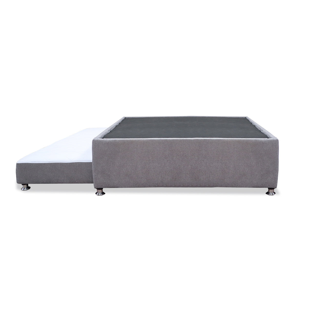 Cama Tarima Coleccion 1 Gris Claro Sencillo 100 X 190 Cm Con Patas - Camas | Bylmo