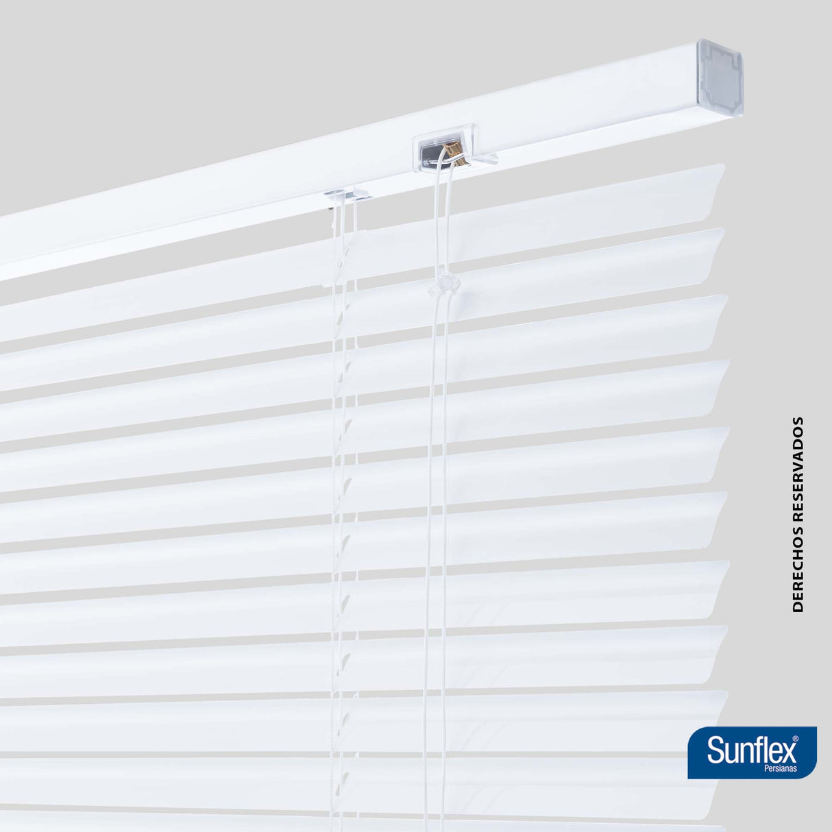 Persiana Horizontal Blanco 120x140cm de Soporte Propio - Cortinas y Persianas | Bylmo