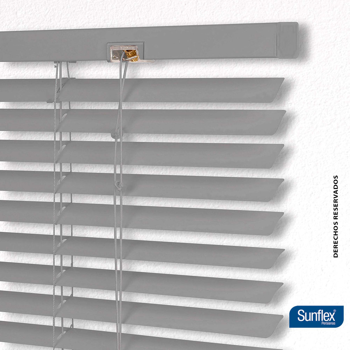 Persiana Horizontal Plata 100x140cm de Soporte Propio - Cortinas y Persianas | Bylmo