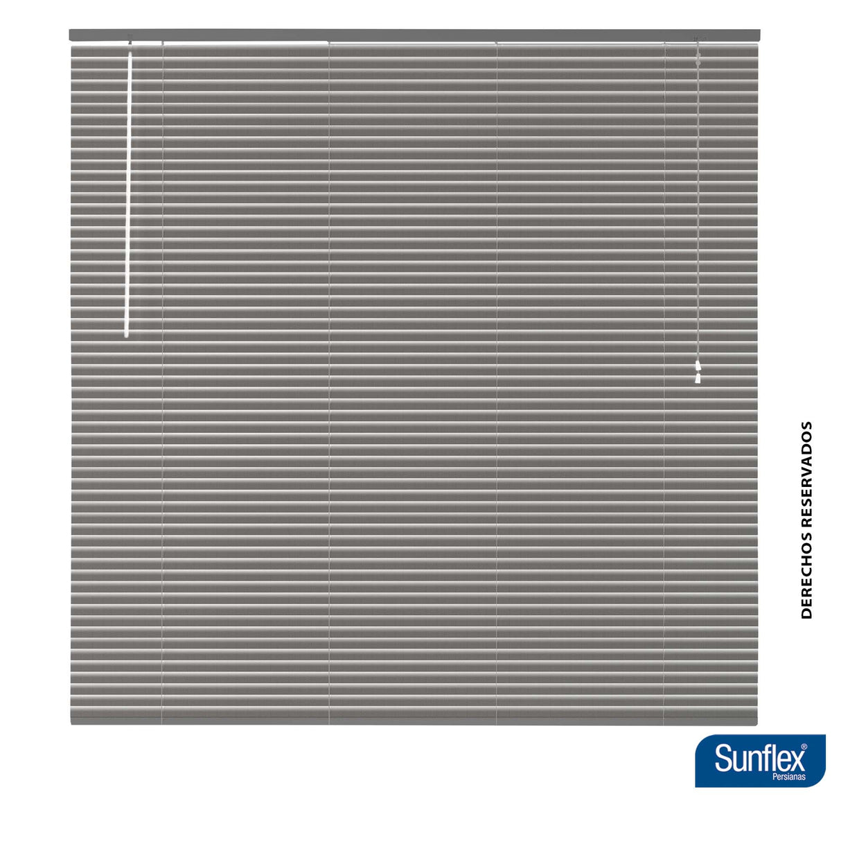 Persiana Horizontal Plata 140x180cm de Soporte Propio - Cortinas y Persianas | Bylmo