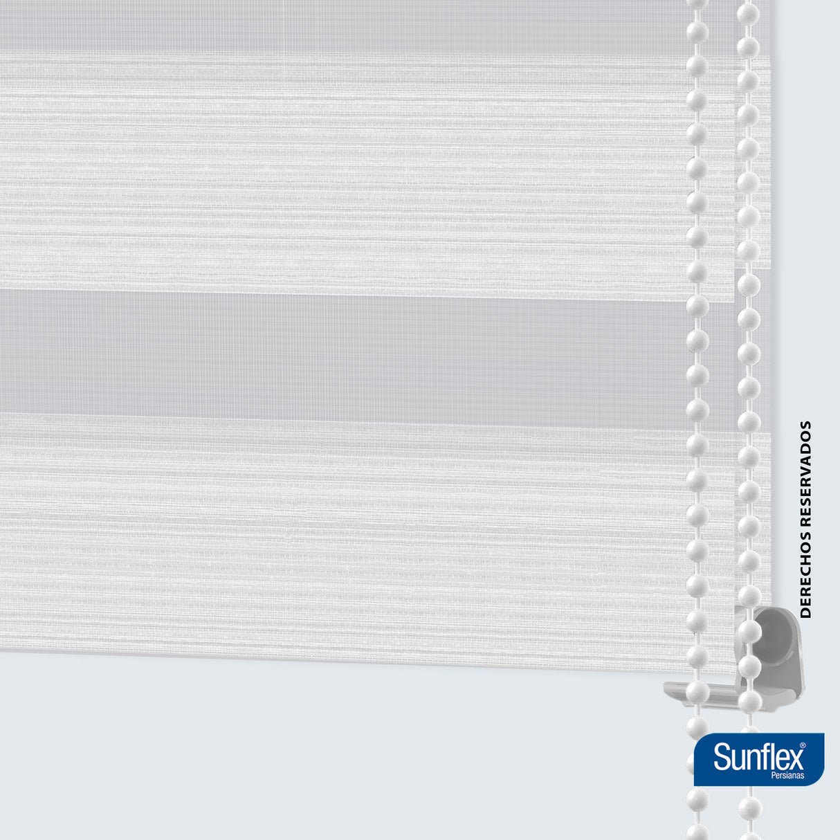 Cortina Roller Duo Blanco Style 120x170cm de Tubo - Cortinas y Persianas | Bylmo