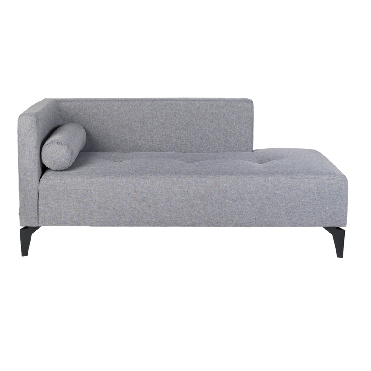 Sofá Chaise Long Gris 163x66cm de Tres Puestos - Sofas y Poltronas | Bylmo