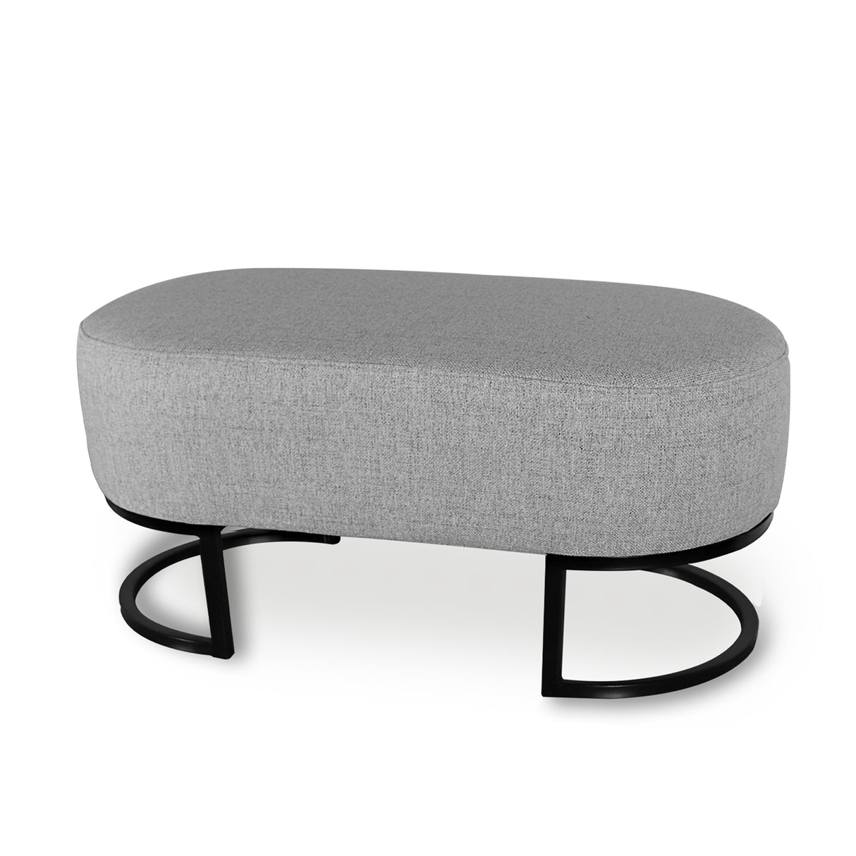 Puff Gris 80x40cm Rectangular - Sillas y Butacos | Bylmo