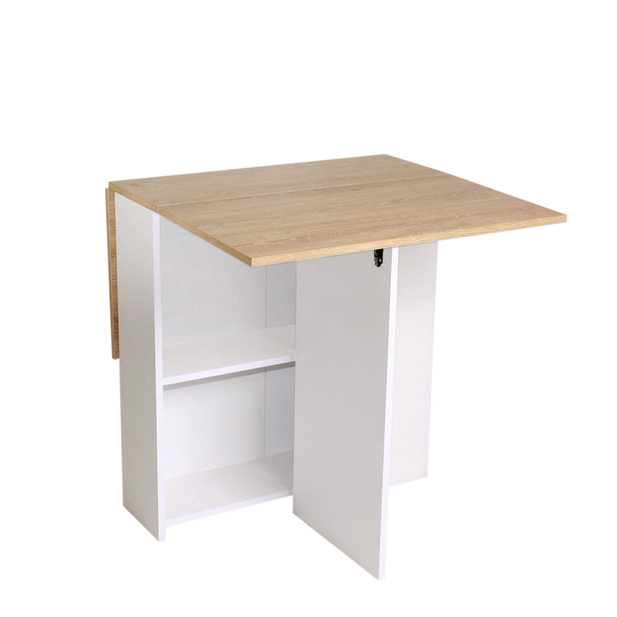 Combo Comedor Plegable y Cuatro Sillas Sillas Rectangular Blanco y Vienes 110x75cm para Cuatro Puestos - Comedores | Bylmo