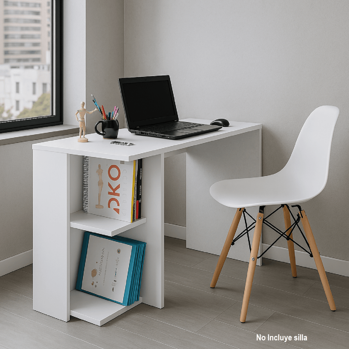 Escritorio Tony Blanco 80x75cm - Escritorios | Bylmo