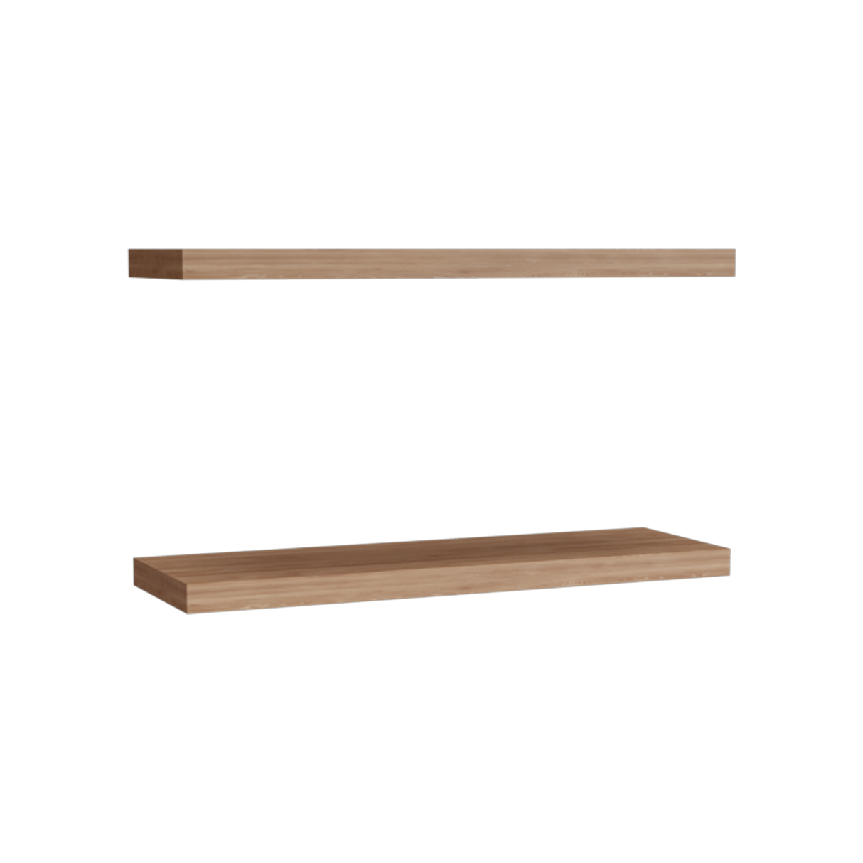 Set x 2 Repisas Rectangular Miel 80x3.8cm Flotante - Repisas y Percheros | Bylmo