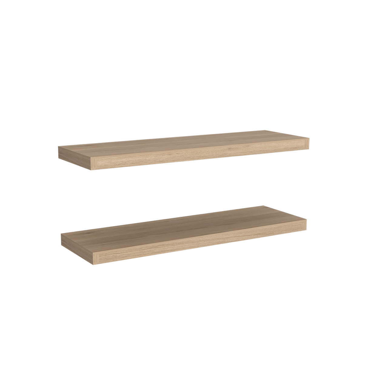 Set x 2 Repisas Rectangular Rovere 80x3.8cm Flotante - Repisas y Percheros | Bylmo