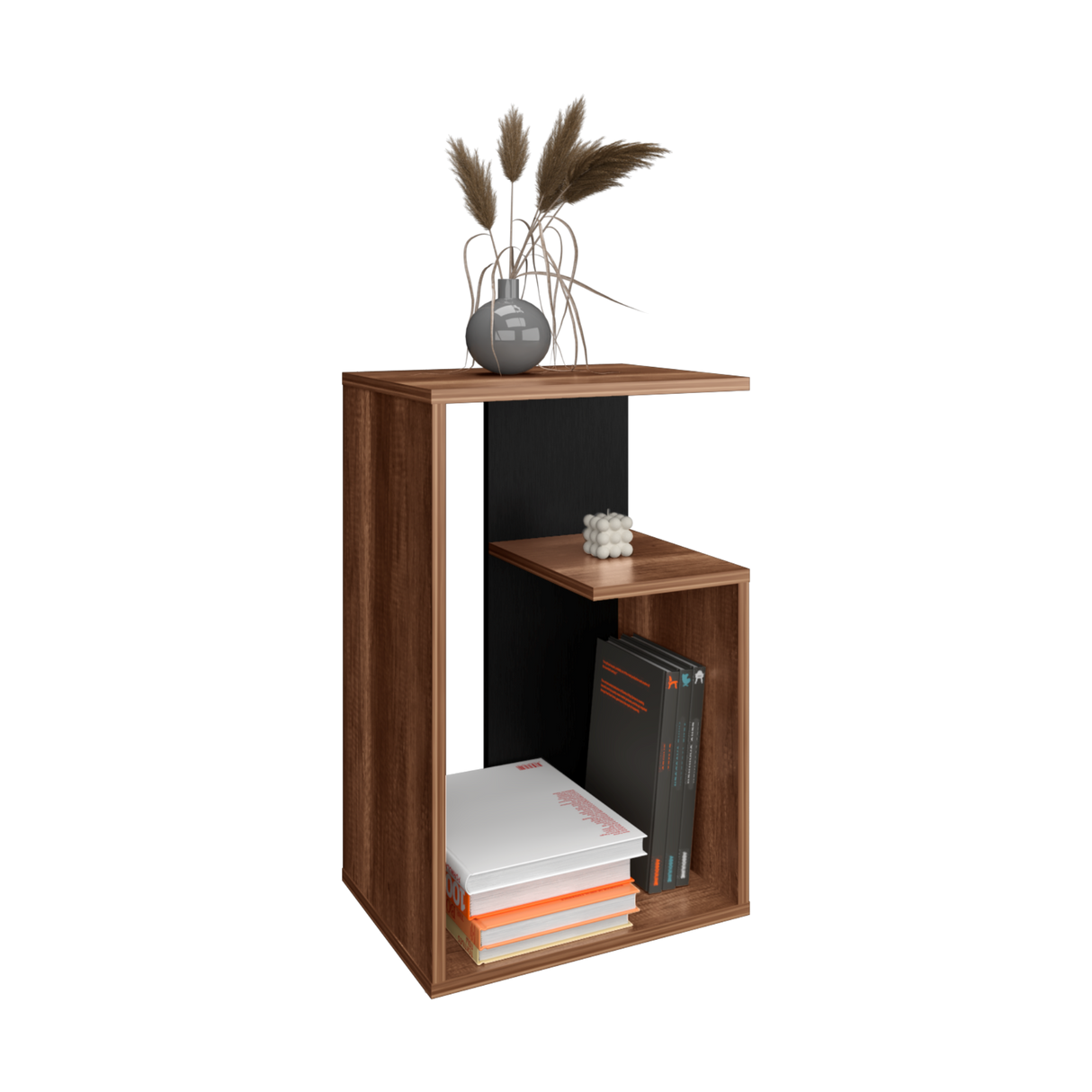 Mesa de Centro Everett Caramelo y Wengue 39.8x63.4cm Rectangular - Mesas de Centro | Bylmo