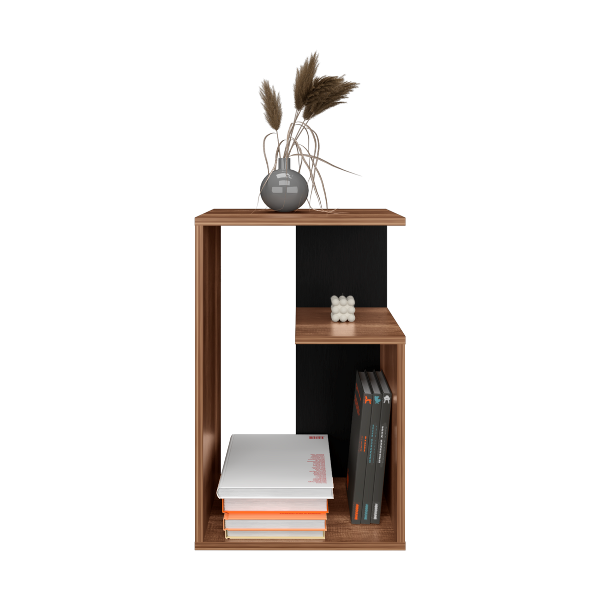 Mesa de Centro Everett Caramelo y Wengue 39.8x63.4cm Rectangular - Mesas de Centro | Bylmo