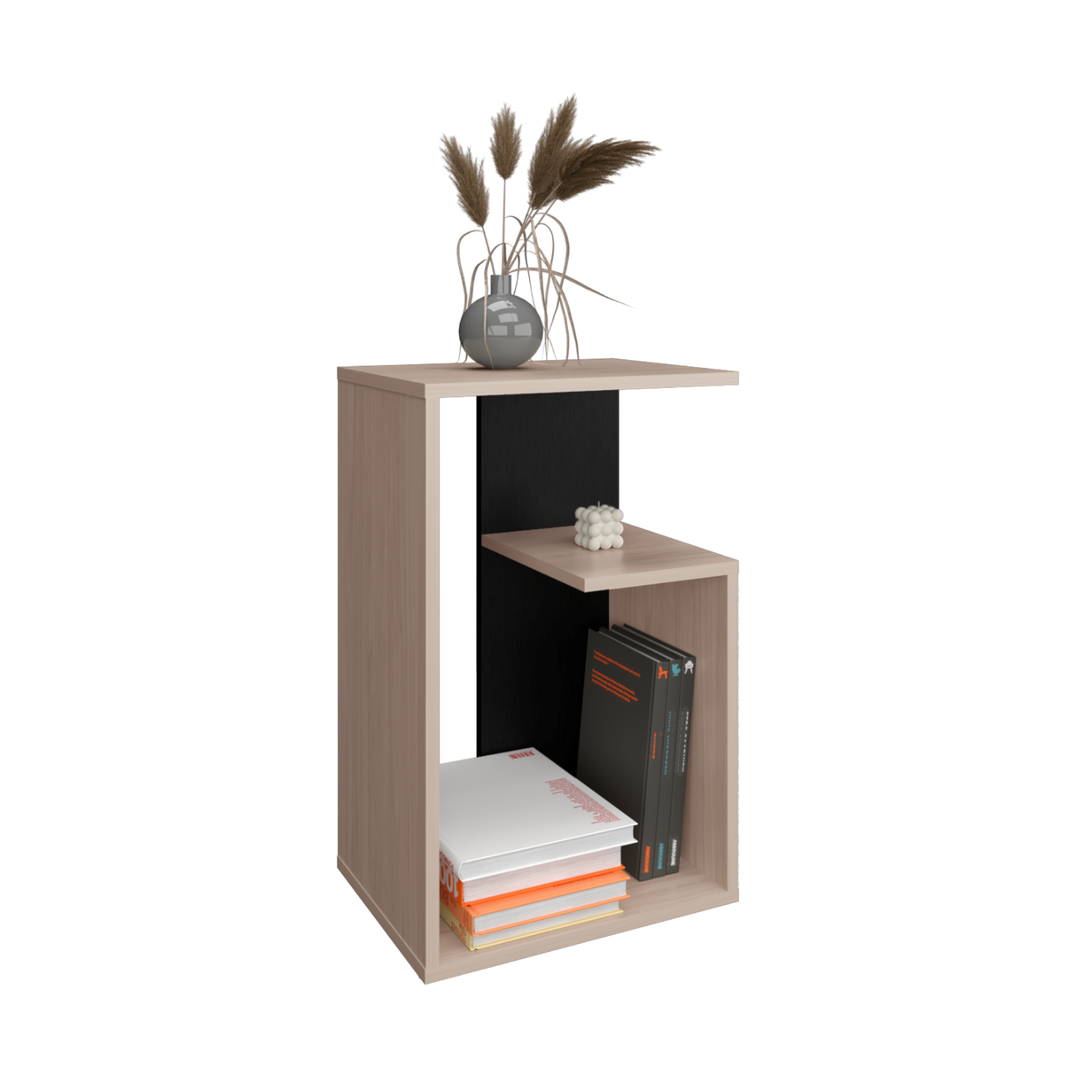 Mesa de Centro Everett Nacar y Wengue 39.8x63.4cm Rectangular - Mesas de Centro | Bylmo