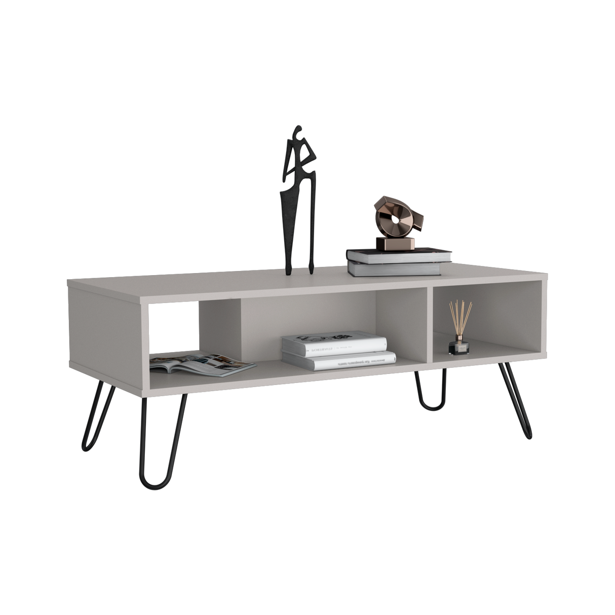 Mesa de Centro Genoa Gris 101.1x40cm Rectangular - Mesas de Centro | Bylmo