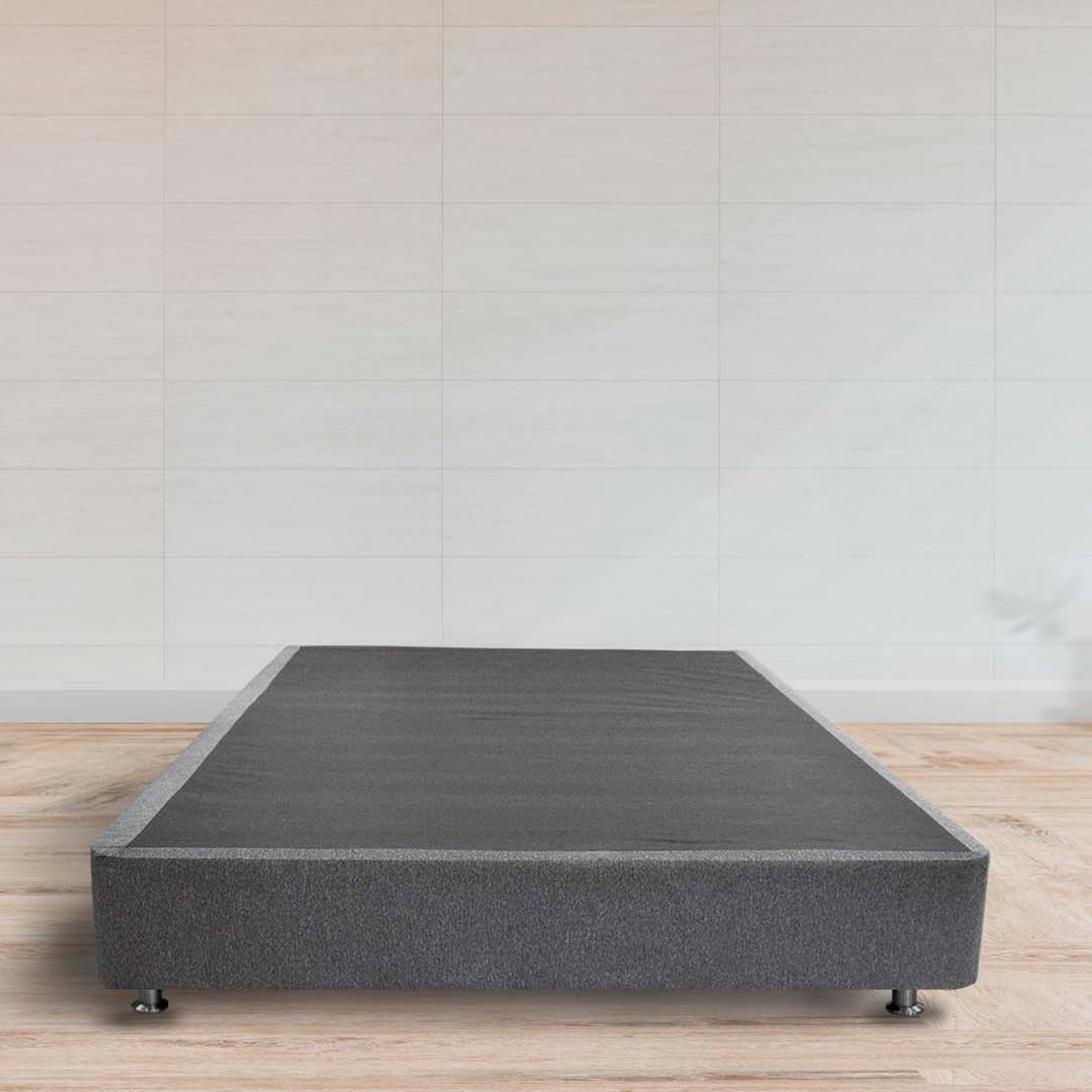 Base Cama Gris Grafito Para Cama Doble 140 X 190 Cm - Camas | Bylmo