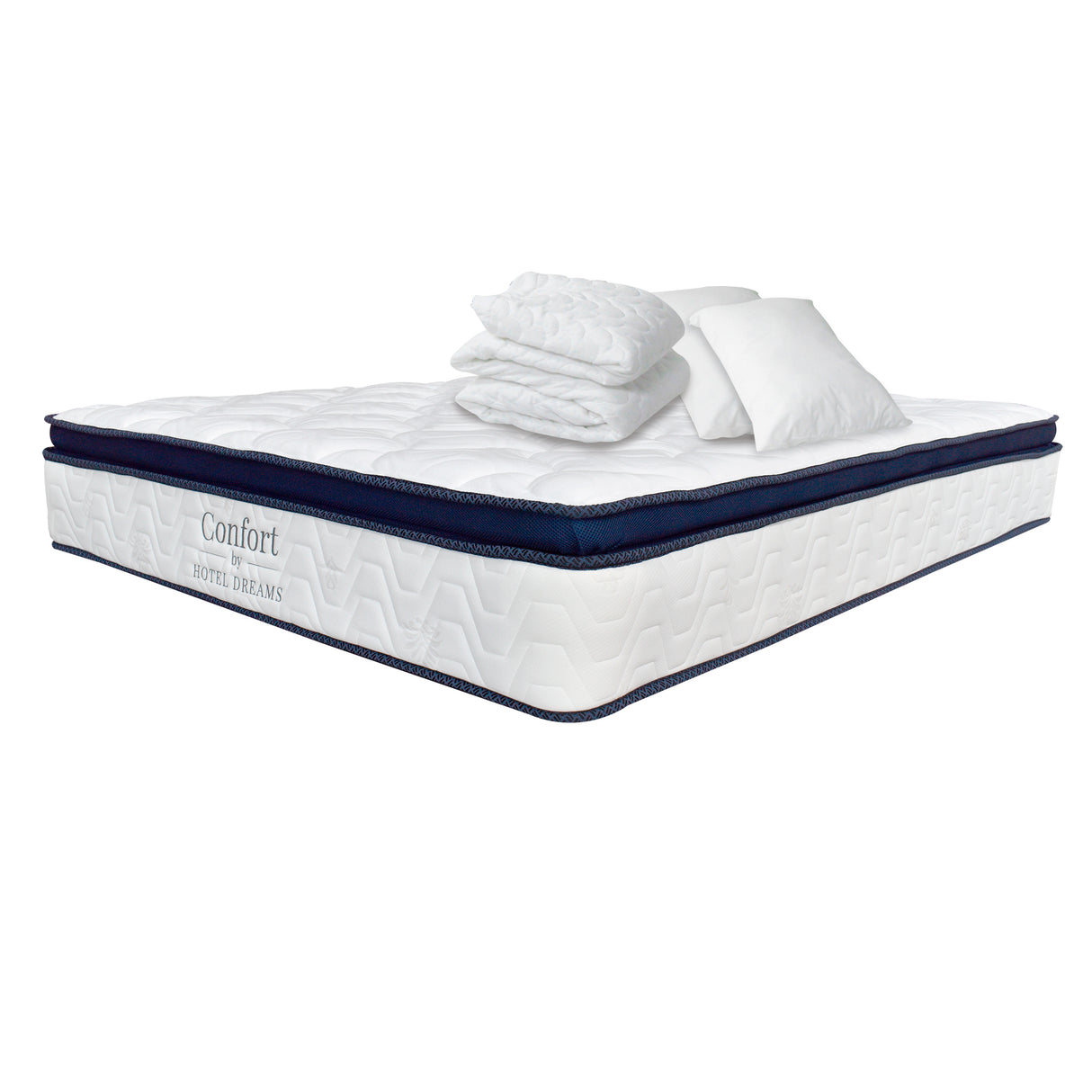 Combo Colchón Confort Queen 160 X 190 Cm Medio Firme Ortopedico Con Almohada y Protector - Colchones | Bylmo