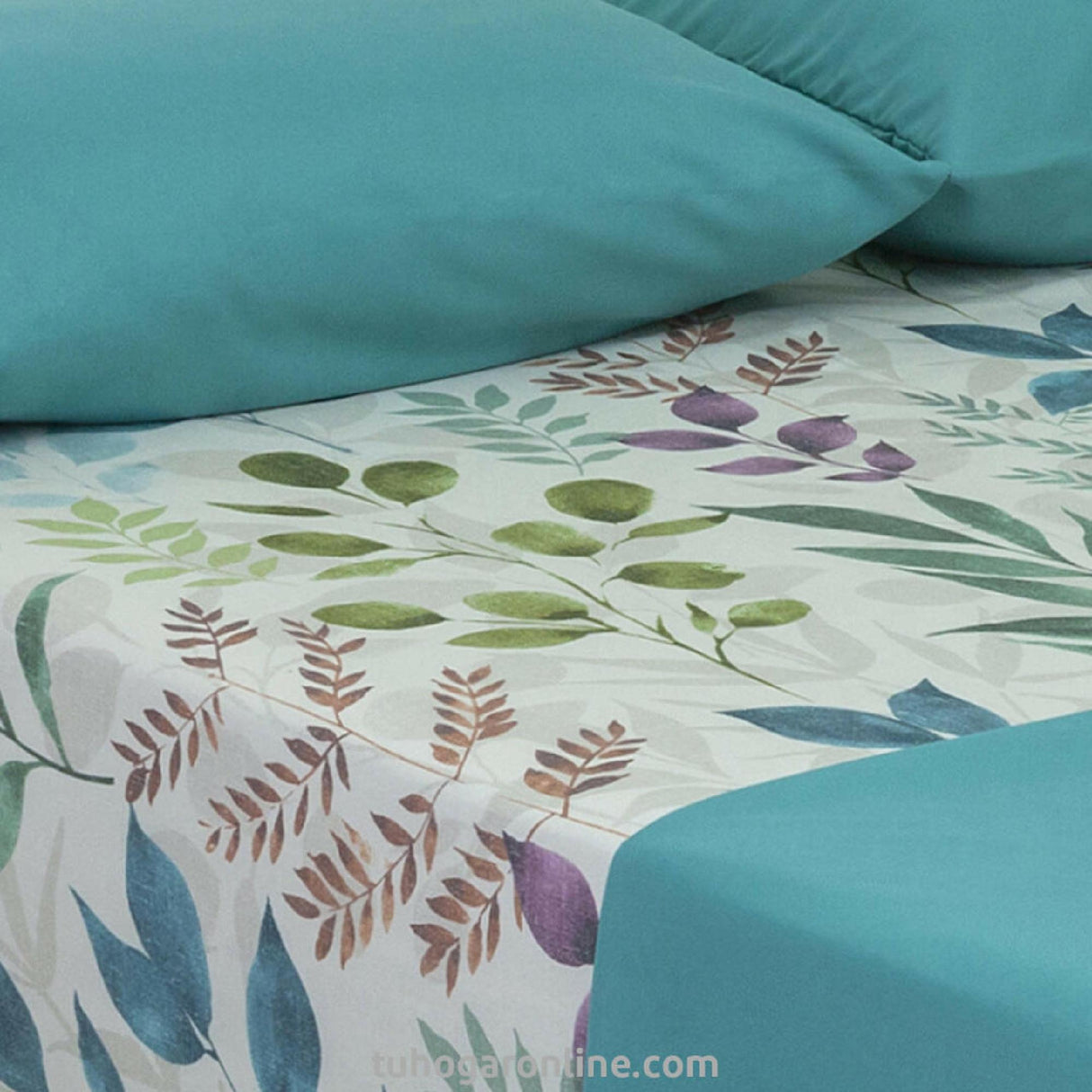Juego de Sabanas Bruselas Floral Multicolor en Microfibra. Medidas 1.00 1.20 1.40 1.60 y 2x2 mts. - SABANAS | Bylmo