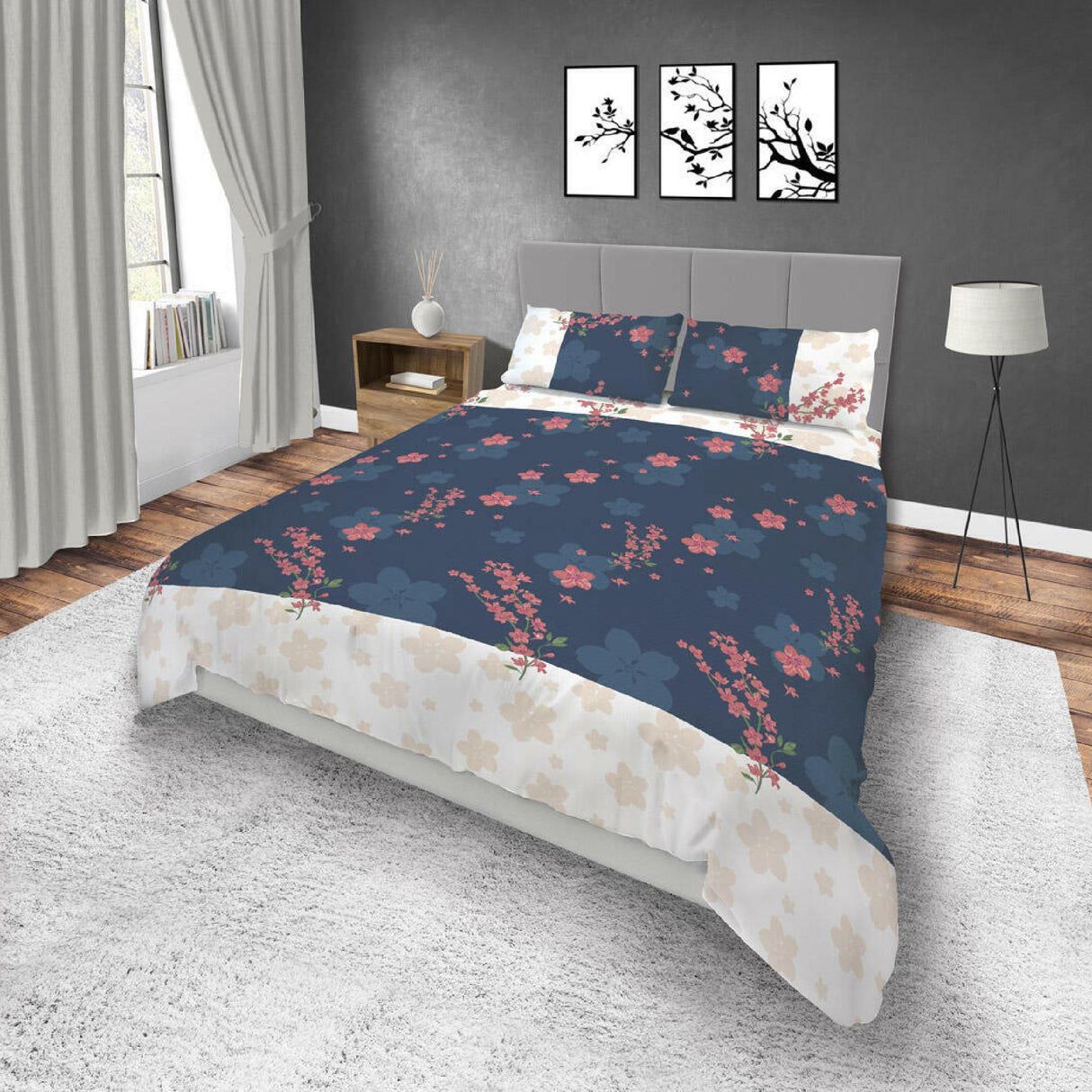 Juego de Sabanas Basic Floral 4 Piezas King Suavidad - SABANAS | Bylmo