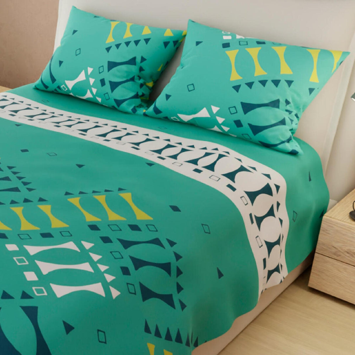 Juego de Sabanas Basic Verde Menta Suavidad y Durabilidad - Sabanas | Bylmo